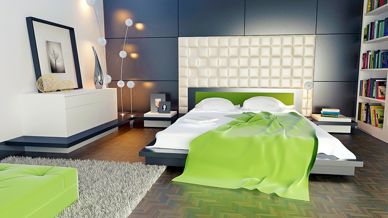 Schlafzimmer mit Bettdecke Füllgewicht einer Bettdecke